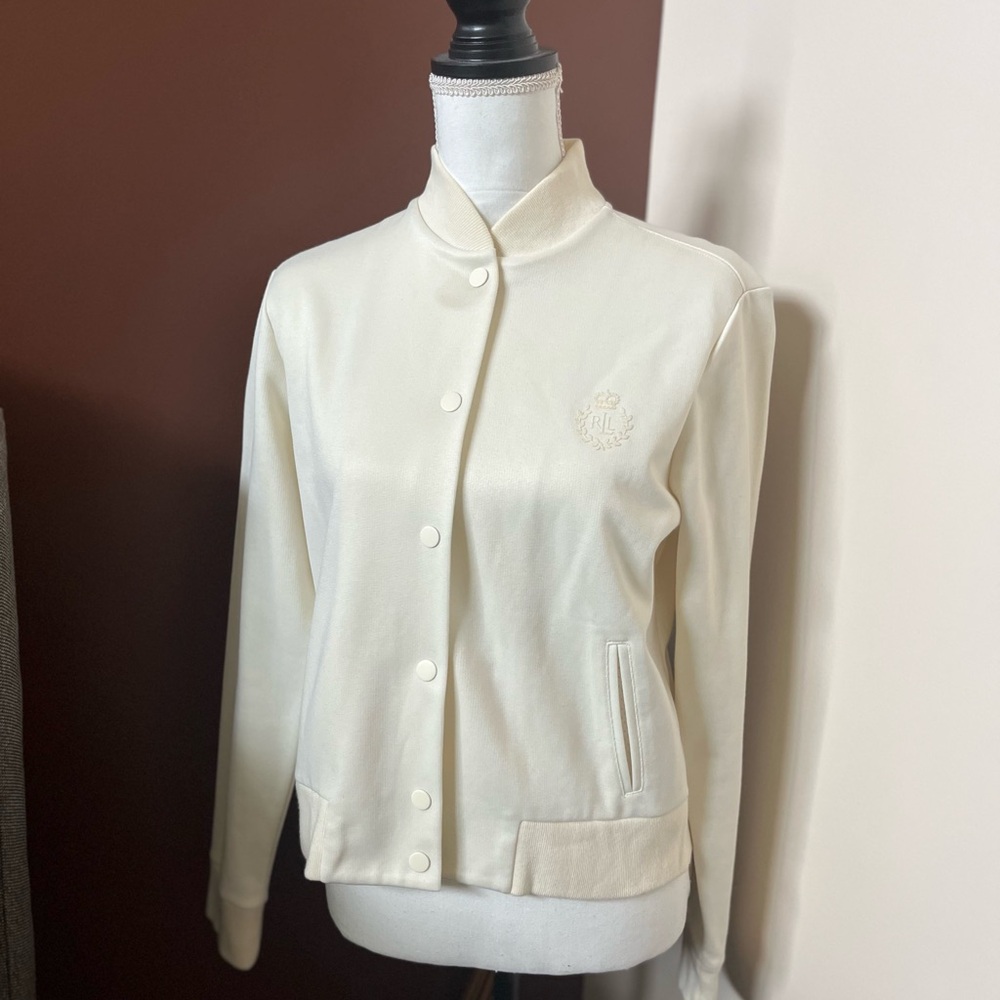 Lauren Ralph Lauren Ivory Bomber Jacket